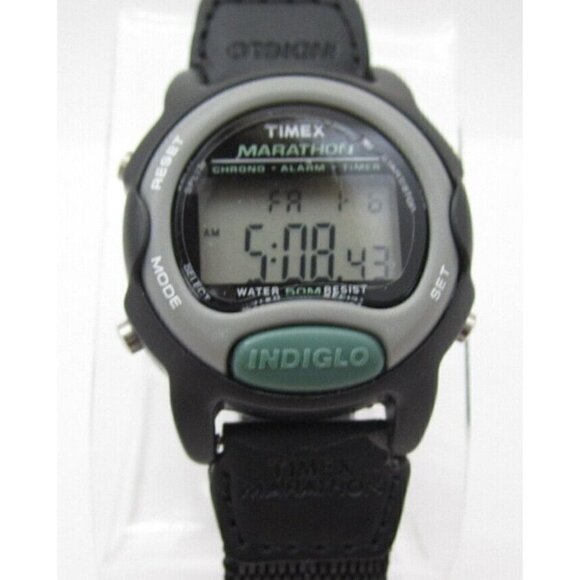 Women Timex Marathon Indiglo Quartz WR Digital Sport Watch (G241) - Picture 1 of 12